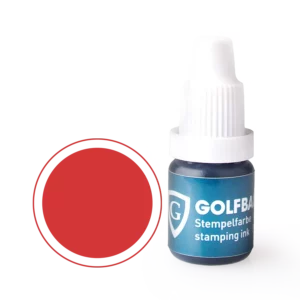 Golfstempel Abdruckfarbe Rot