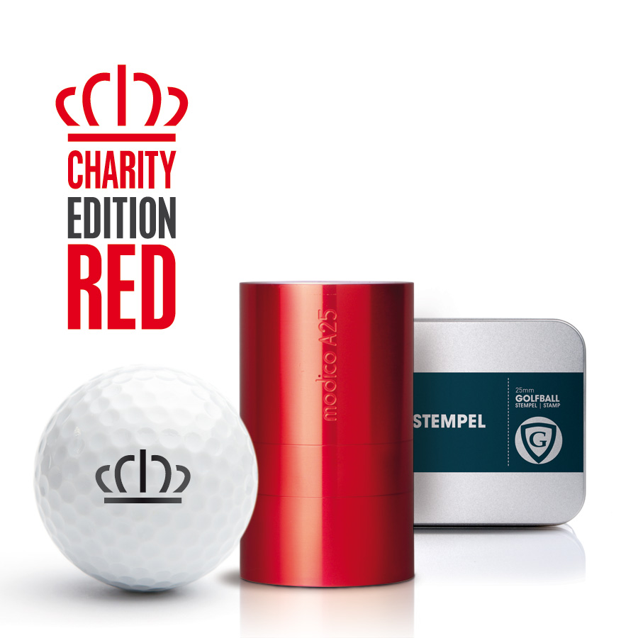 Geschenkbox Golfballstempel AG25 Charity Edition mit Gutschein